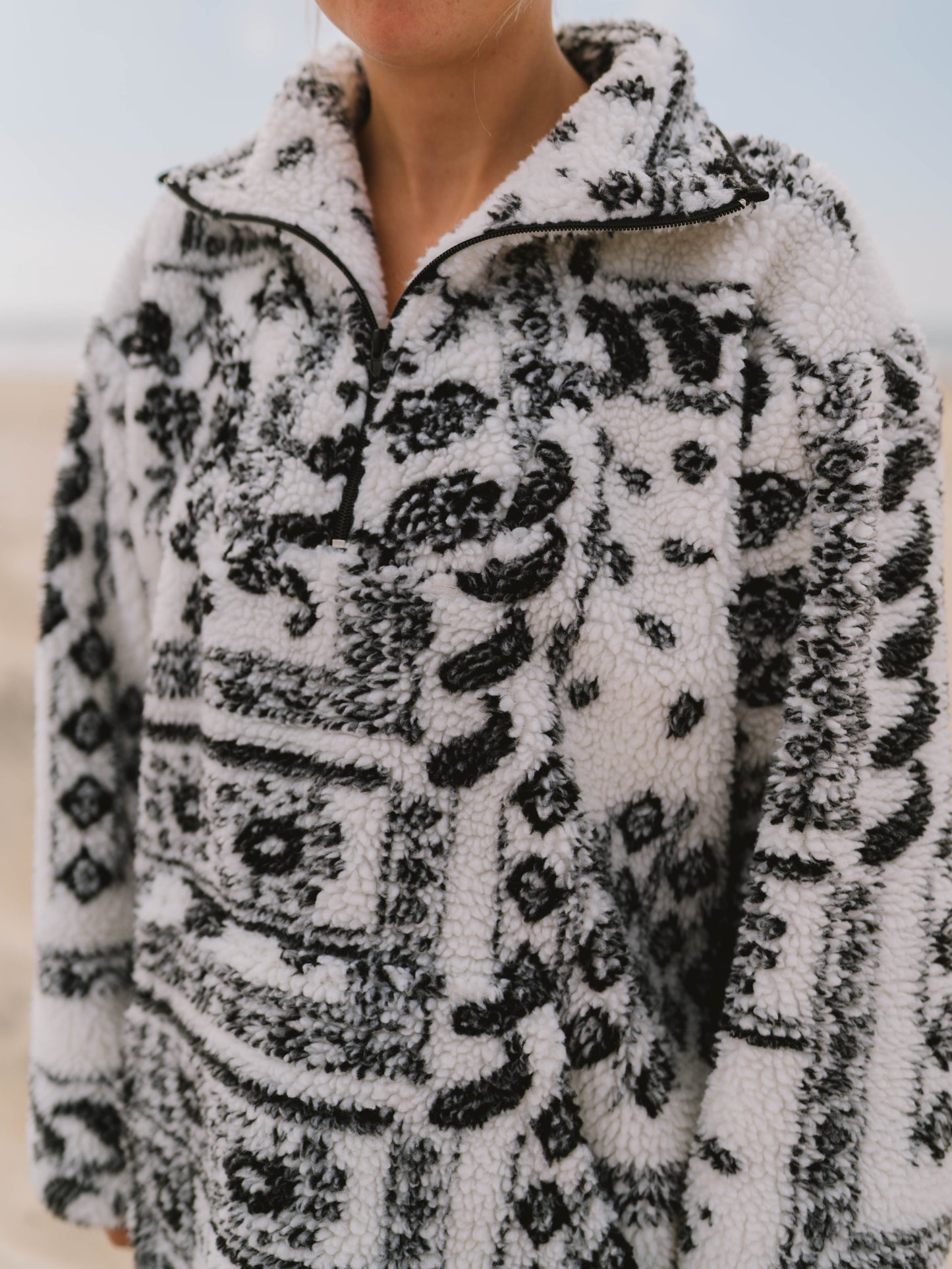 Paisley Patchwork Sherpa