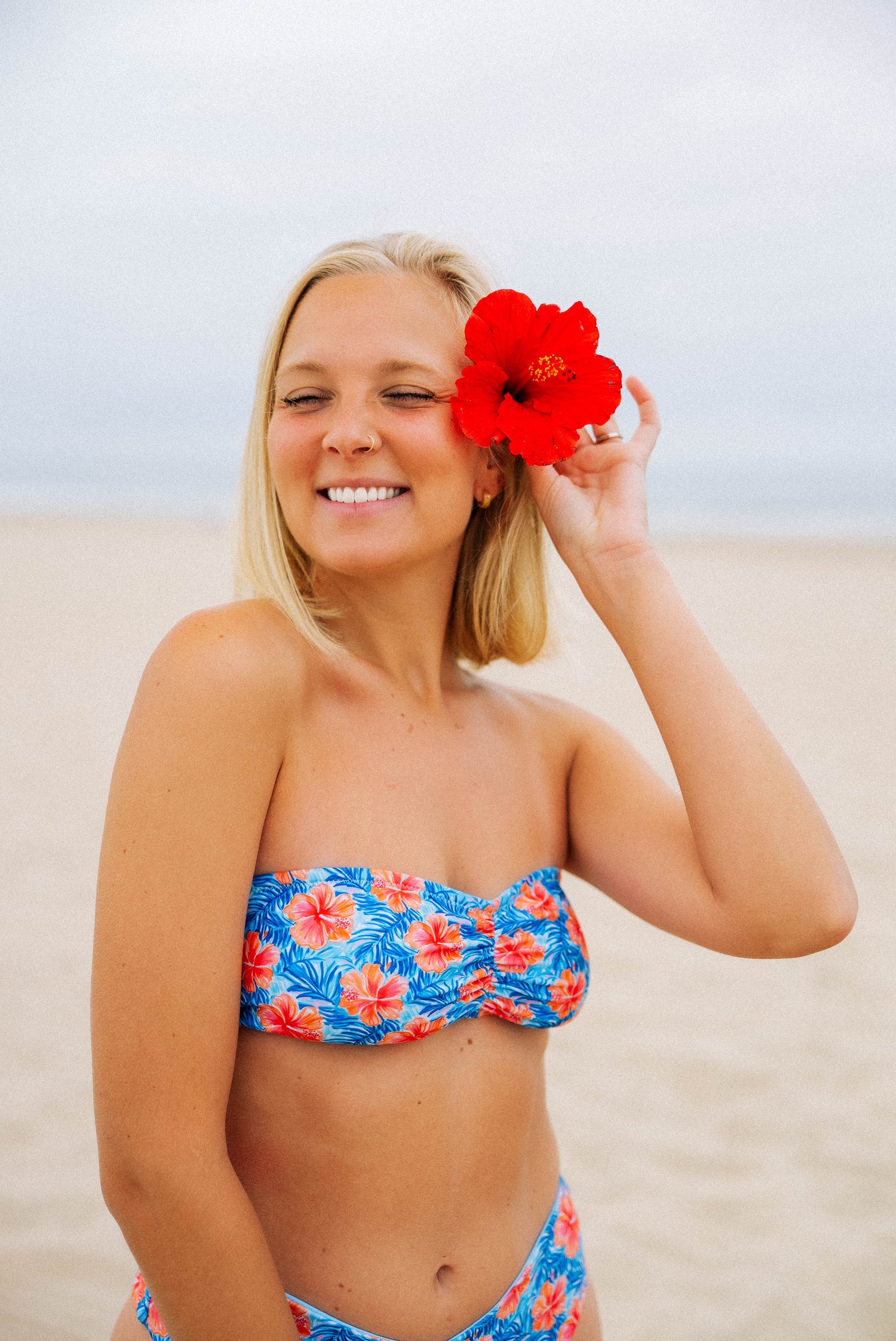 Taylin Top - Hibiscus Sea