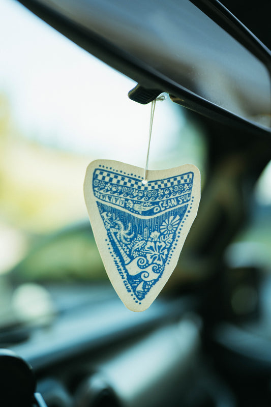 BLUE Shark Tooth Air freshner - Pina Colada