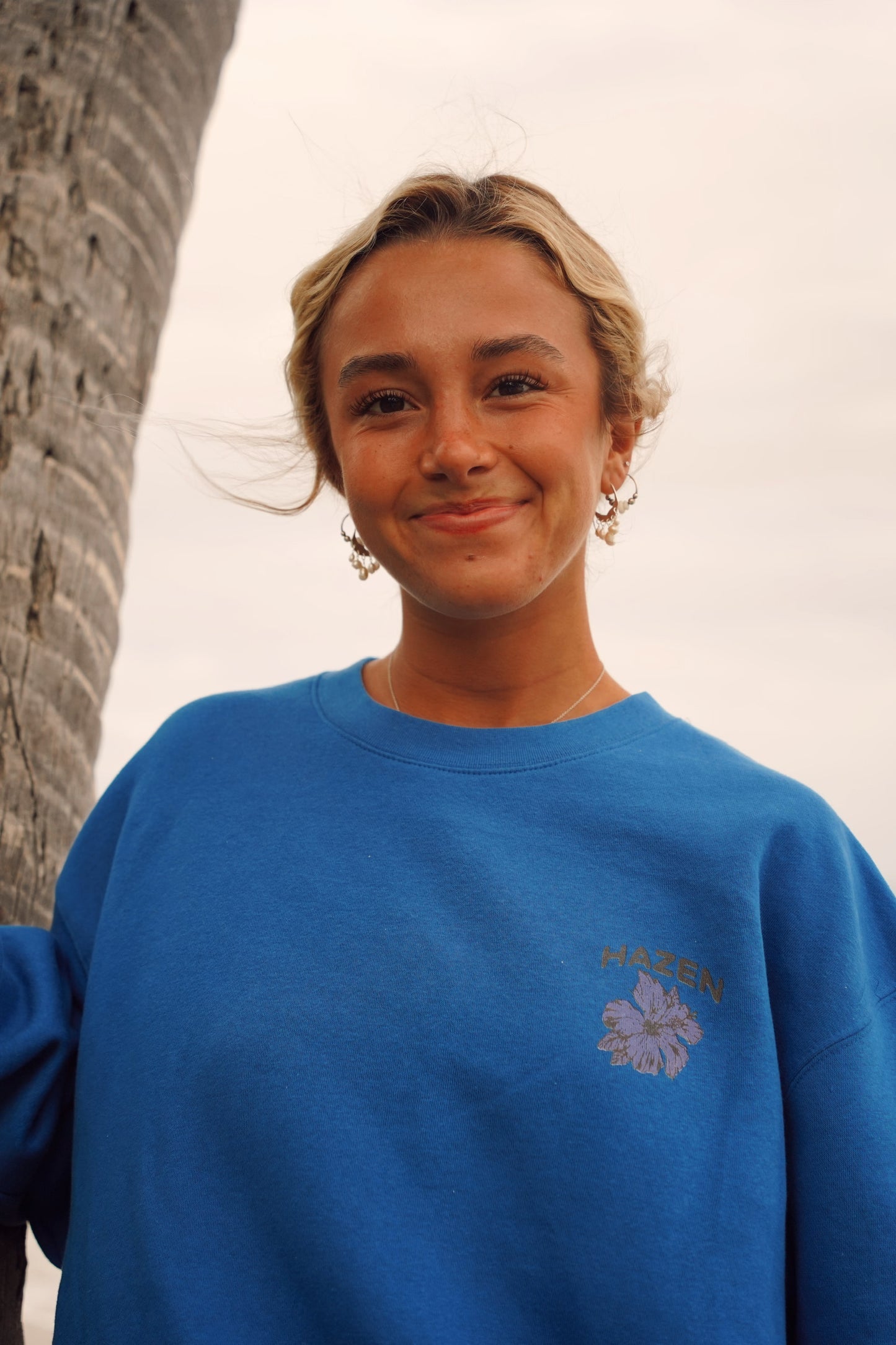 Retro Hibiscus Crewneck