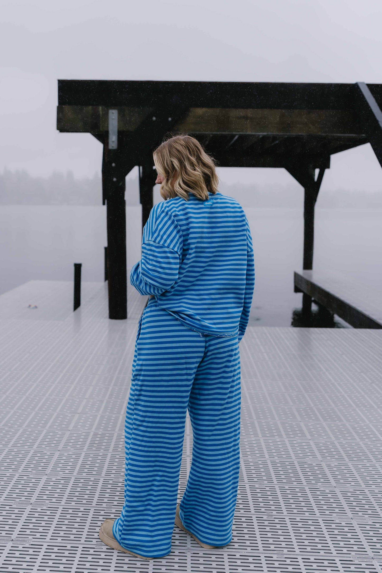 Straight Leg Sweatpants- Blue Crush