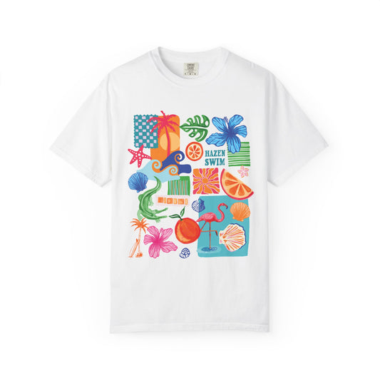 Beach Vibes Unisex Garment-Dyed T-Shirt - Hazen Swim Design