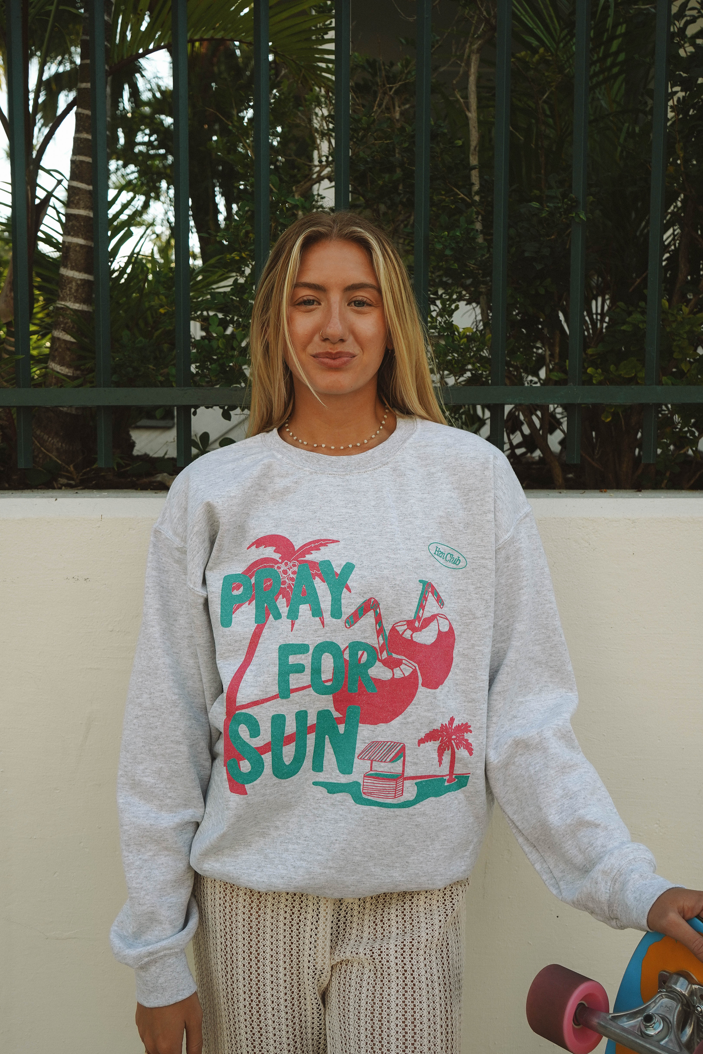 Pray For Sun Crewneck