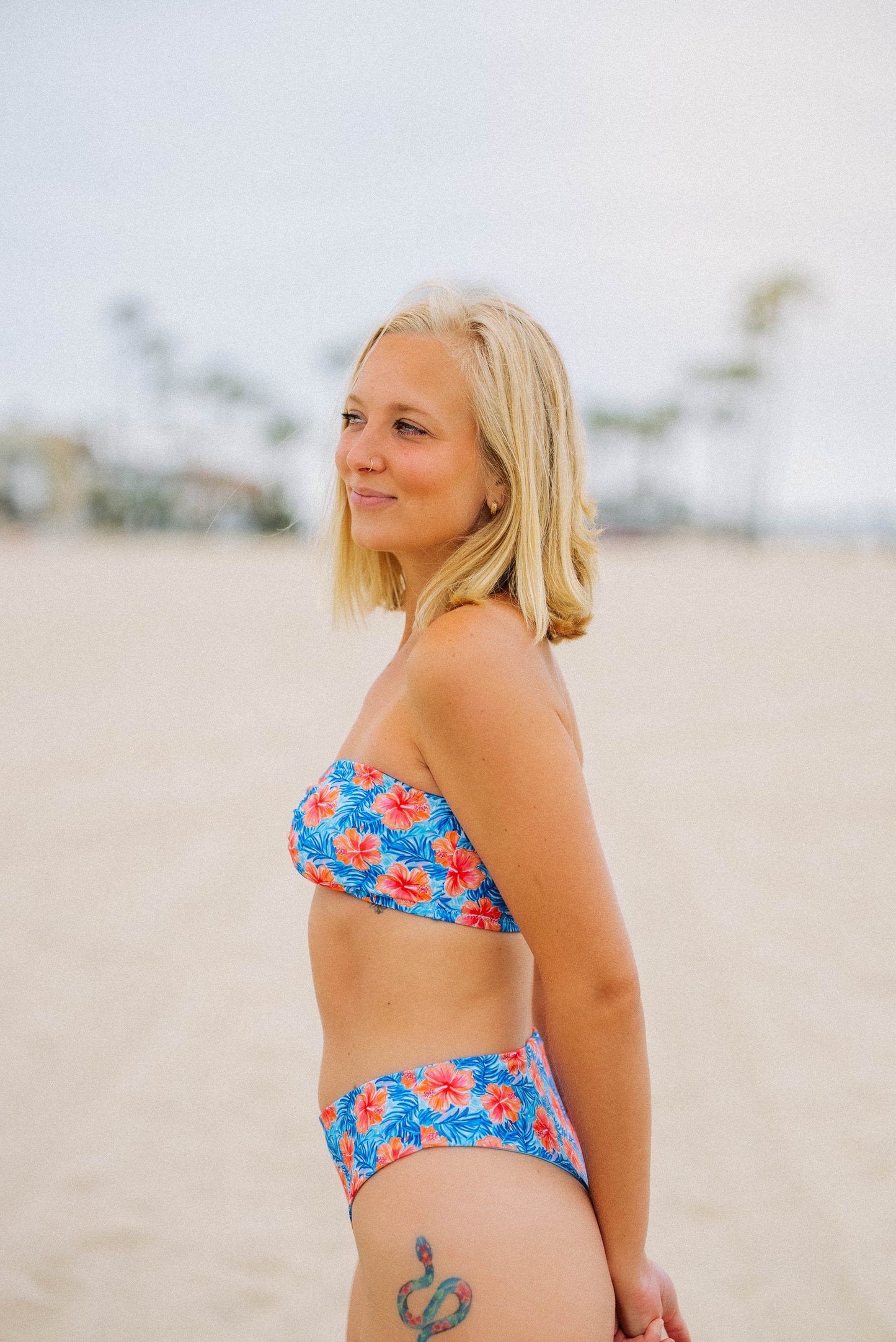 Taylin Top - Hibiscus Sea