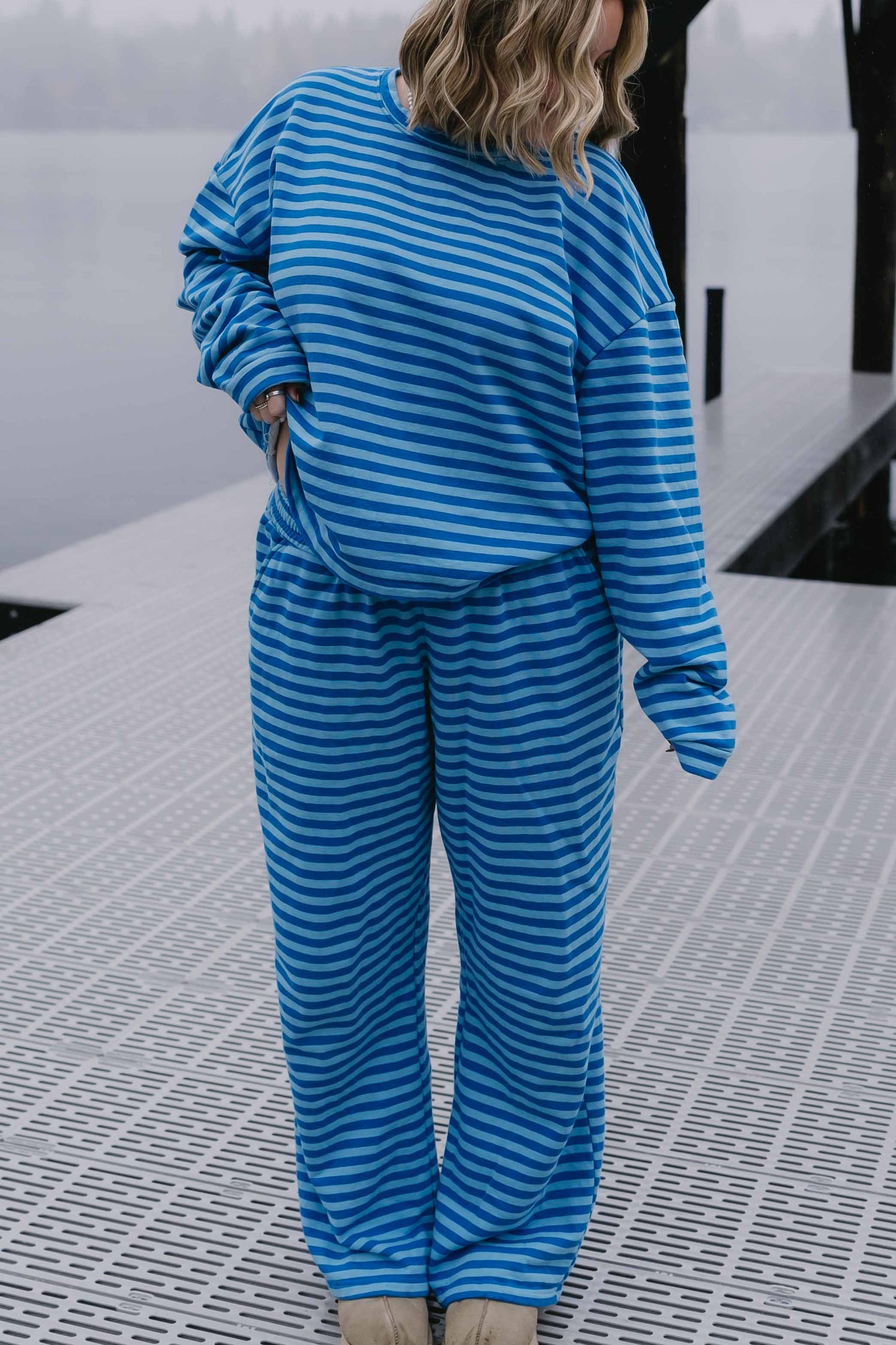 Oversized Crewneck- Blue Crush