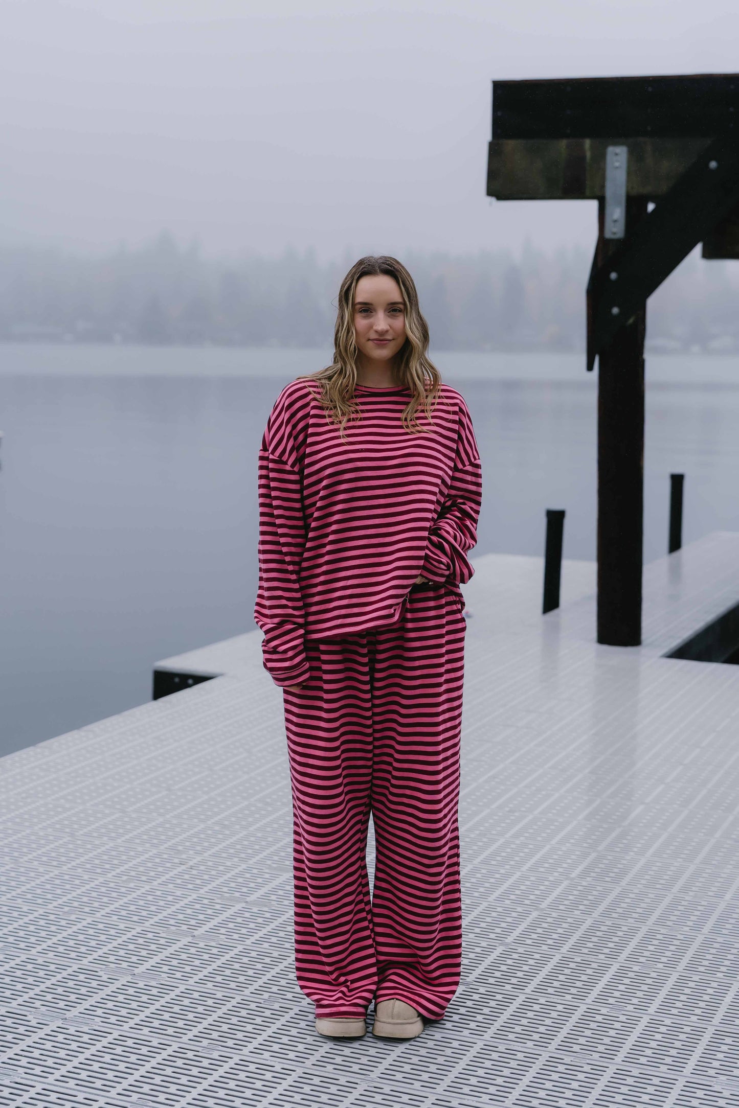 Oversized Crewneck- Blush Crush